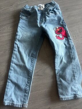 Gap Blue Kids Denim Pants with Elmo Patch